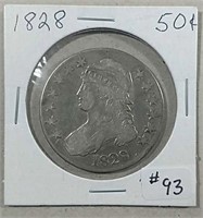 1828  Capped Bust Half Dollar  VF