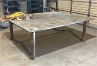 8'x7' Iron Work Table