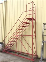 10' Rolling Steel Ladder