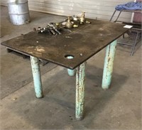 33"x50" Iron Work Table