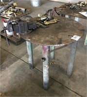 36" Round Iron Work Table