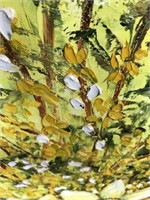 Bright Floral Springtime Vintage Painting