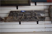 Hand Crafted Rustic Wooden Bar Wall Art