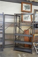 Two Metal Garage Shelves