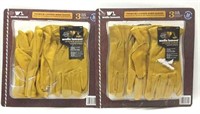 Wells Lamont Leather Work Gloves-Men's Medium (6)