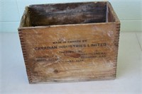 Wooden "CIL" Ammunition Box