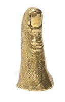 Signed Cesar- Thumb Sculpture, Gilt Bronze
