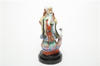 Chinese Republic Era Shou Lao Porcelain Figurine