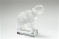 Lalique Glass Elephant Figurine or Paperweight