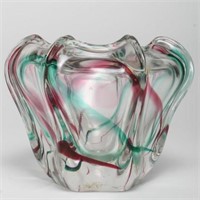 Attrib. Orrefors- Mid-Century Modern Glass Vase