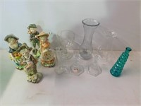 Qty of glassware & vases