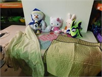 Cushion covers, curtain, mat, stuffed animals