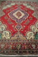 Persian Tabriz Hand Knotted Rug 9.2 x 11.9