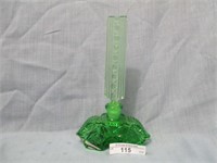 Czech 6" green perfume bottle