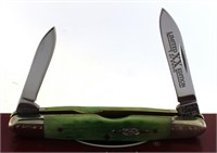 Case XX Emerald Green Bone Eisenhower Knife