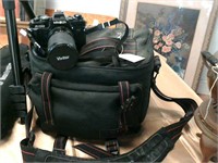 Minolta vivitar camera with bag