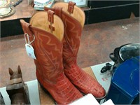 Red cowboy boots