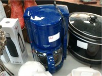 Blue coffee machine