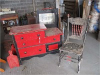 Dresser w/ Mirror & Chair