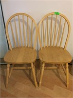 Pair of Windsor Style Dining Chairs