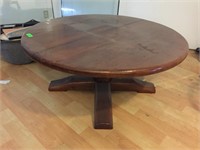 Solid Wood 44" Round Top Coffee Table