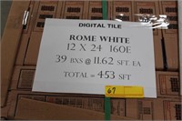 Digital Tile - Rome White 160E - 39 BOXES W/