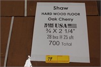 Shaw - Oak Cherry - 28 W/ 25 SQ FT PER BOX, 2