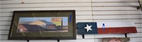 Rustic Texas Flag Wall Art, and Framed Barn Print