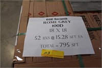 EGE Seramek - Rome Grey 100D - 52 BOXES W/ 15.28