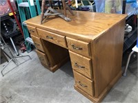 WOOD WRITING DESK W/ DOVE-TAILED CONST