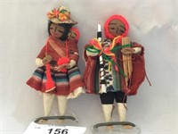 Pair of Hand Made Bolivian Dolls-App. 6"