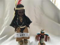 Pair of Native American Dolls