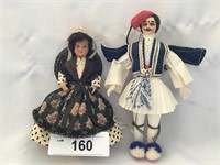 Pair of International Dolls-One Represents Greece,