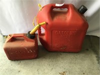 Pair of Gas Cans-2 Gallon & 5 Gallon