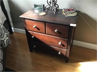 3 Drawer Darkwood Cresent Sutton Place Night Stand