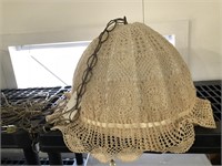 LACE SHADE HANGING LIGHT