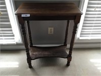 Hand Crafted Wooden Table-Cherry Finish