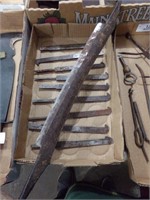 MOULSON BROS. & OTHER BITS W/ 21" DRAW KNIFE