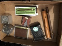 CROSS PEN, TRINKET CONTAINERS, TRANSISTOR