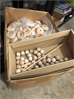 LARGE VARIETY OF WOODEN BALLS & WHEELS