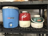 THREE (3) COLEMAN WATER COOLERS