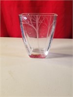 Beautiful Signed & numbered Etched vase