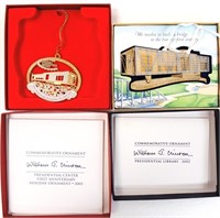 President Clinton '02  '05 Ornaments, coin