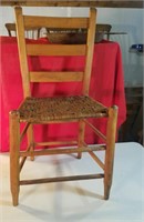 Antique rush seat chair