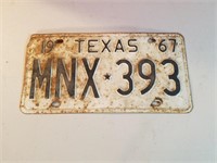 Vintage license plate