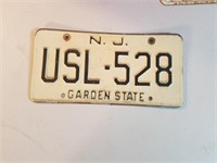 Vintage license Plate NJ