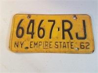 Vintage License Plate NY
