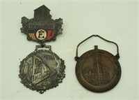 Pair Of Antique Medals Cleveland Triennial C A R