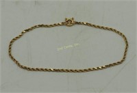 14k Gold Bracelet Fine Jewelry 1.7g 6 3/4" Long