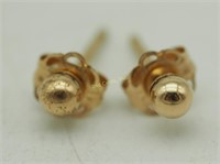 14k Gold Stud Earrings Fine Jewelry Small